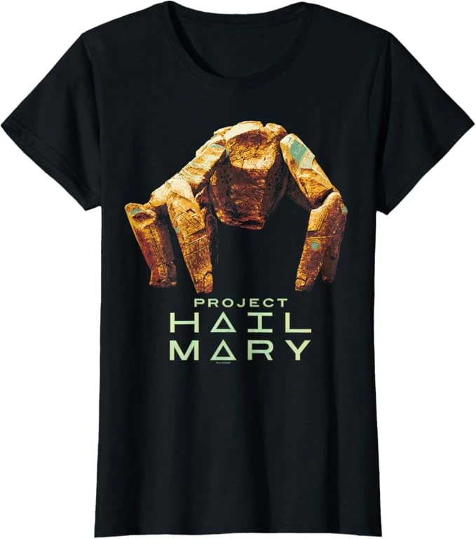 Áo thun in chân dung “Rocky the Alien” phong cách distressed