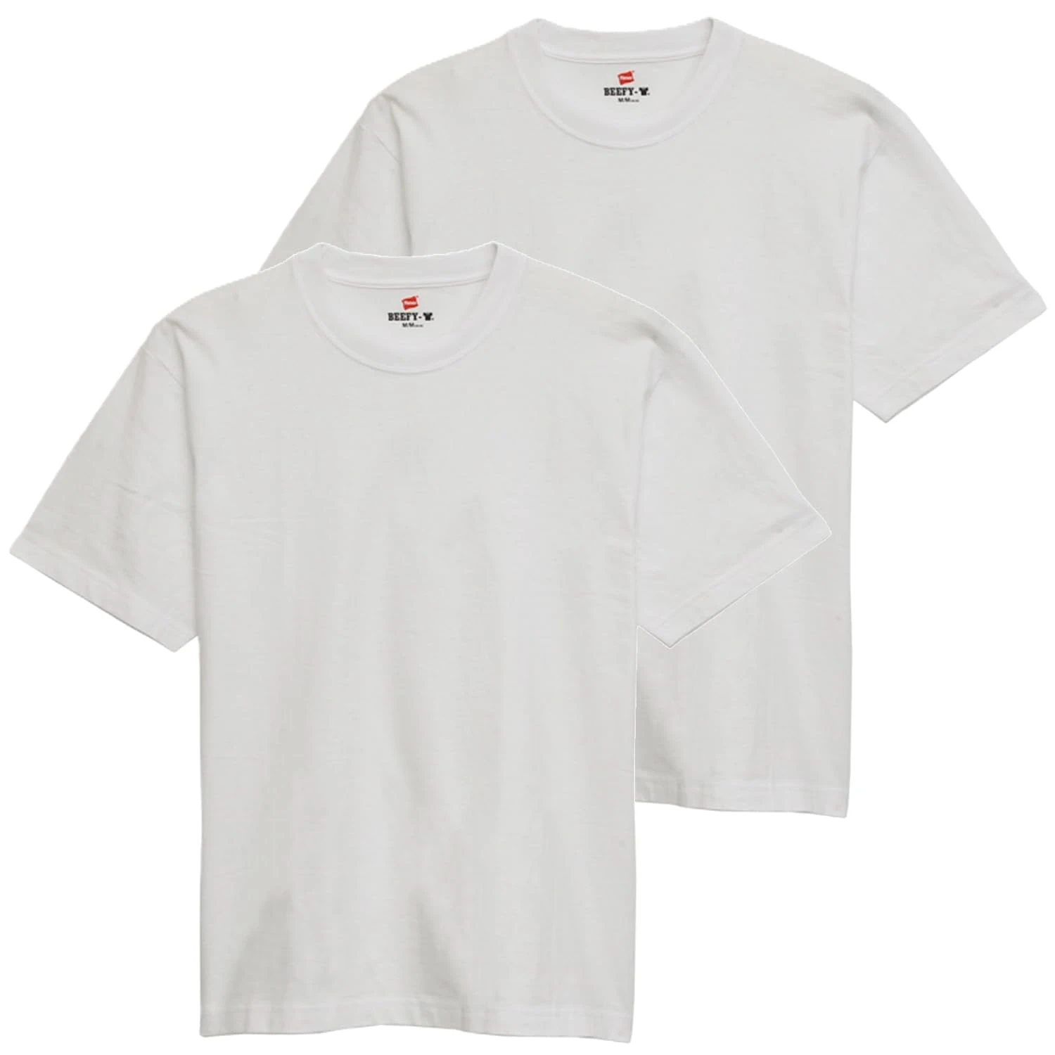 Áo thun ngắn tay, cổ tròn, bộ 2 chiếc, 100% cotton, dáng tròn.