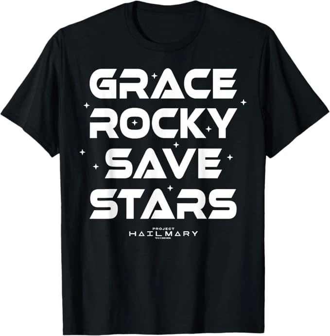 Áo thun in hình poster Grace Rocky Save Stars