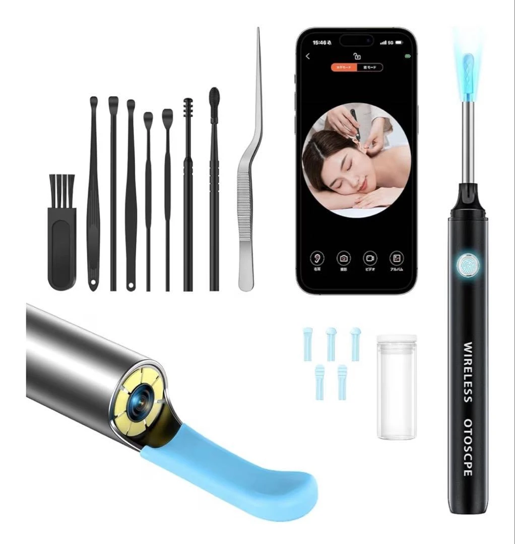 [Chất lượng hình ảnh độ phân giải cao mới & 30 triệu điểm ảnh] Camera vệ sinh tai