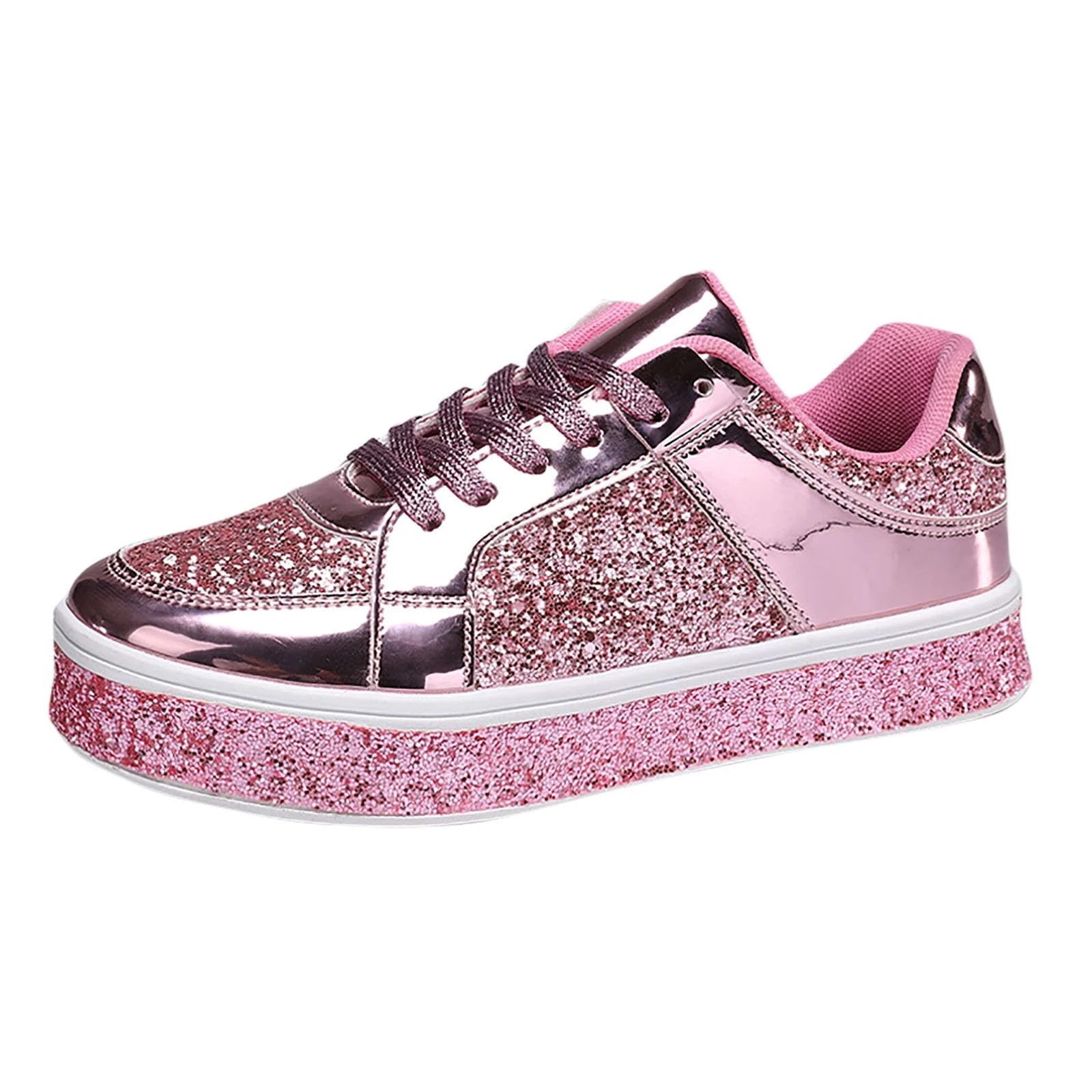 Giày thể thao nữ, nhẹ, phổ biến, giày thường ngày, lấp lánh, thời trang, giày đi bộ
