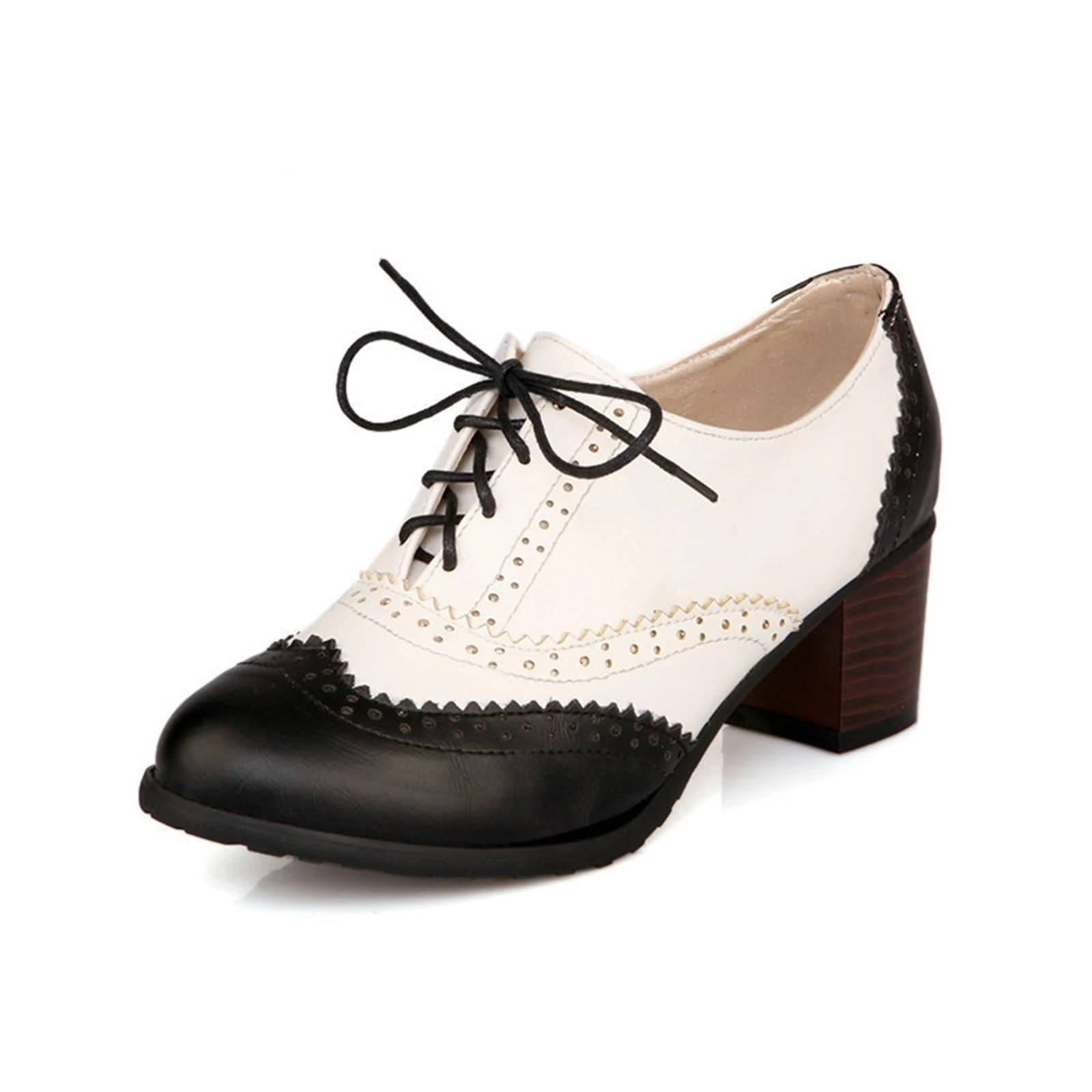 Giày nữ thời trang Oxford Wingtip cổ điển