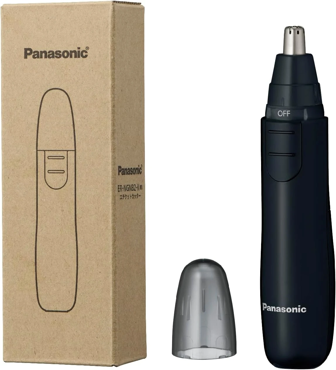 Máy tỉa lông mũi, lông mày, râu, tai dùng pin Panasonic dành cho nam giới.