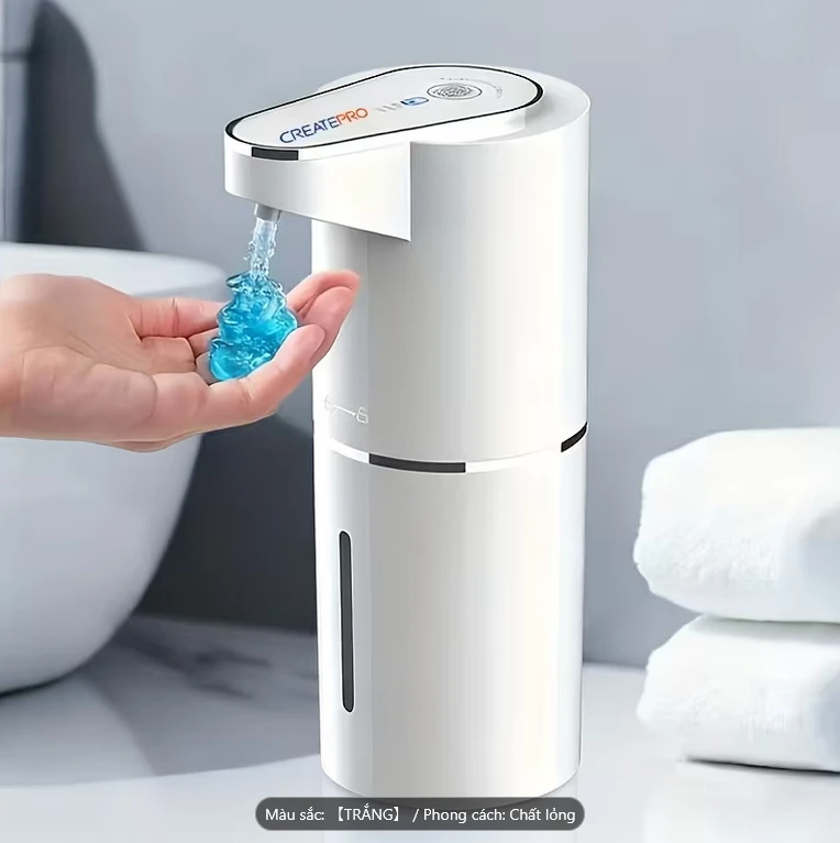 Bình đựng xà phòng tạo bọt không chạm, dung tích 350ml, Bình đựng xà phòng tạo bọt sạc USB