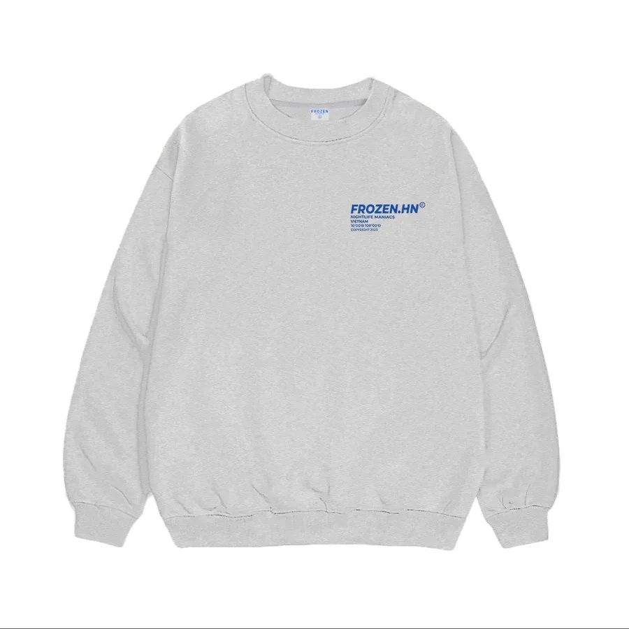 Áo Sweater Frozen Night Life Nỉ Chân Cua lót lông Cotton 100%