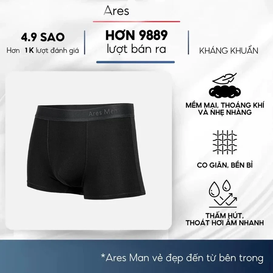 Quần lót nam Kelvin Man chất thun lạnh mềm mịn siêu mát, thấm hút mồ hôi