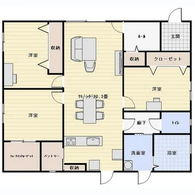 Gorilla World Shirobe Sunagawa, Tòa 4 – 3LDK · 3LDK · 90 m² · 250,000円/tháng